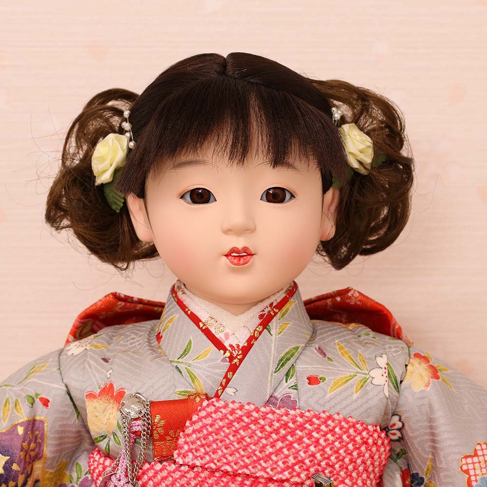 市松人形 市松人形 齊藤公司作 8号 n23kt8-c4 横幅27cm