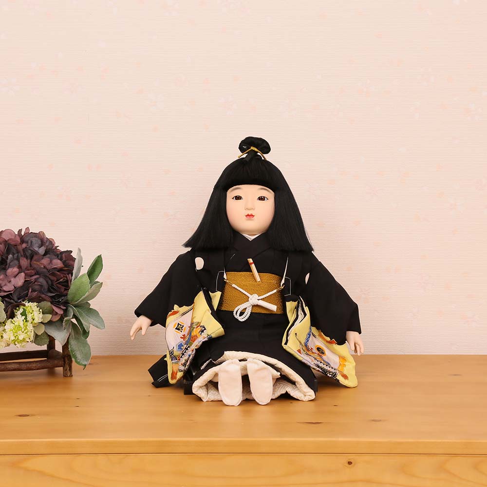 近藤廣運　　豪華木彫手彩色　能舞い人形 45cm wide | Koichi Mitsusaku's Blue Tenshin | May Doll Child