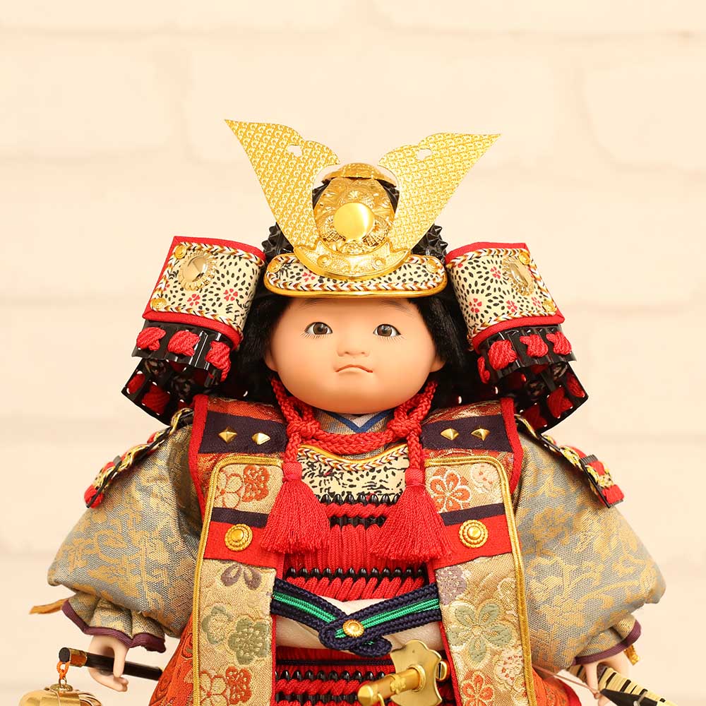 五月人形 工房天祥 ケース飾り 健オリジナル 武者人形 A ケース