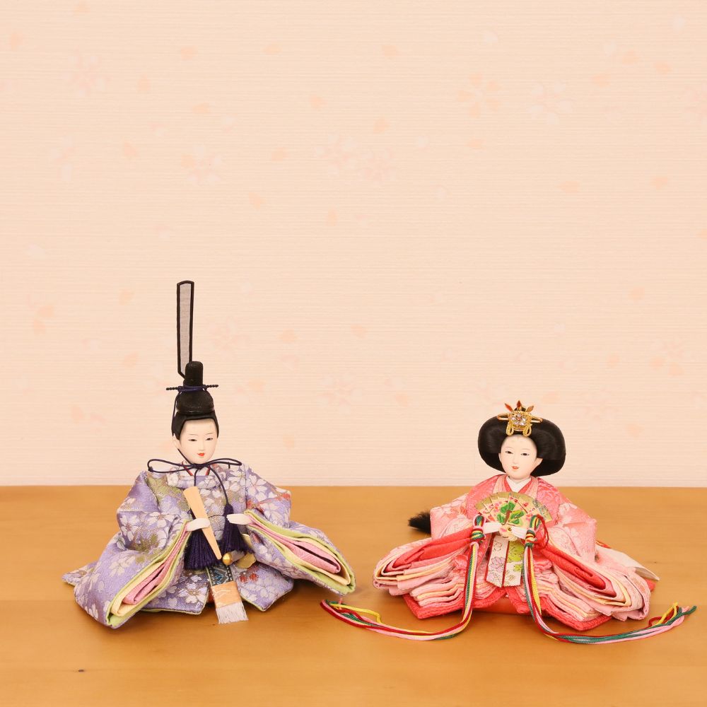 雛人形 コンパクト ひな人形 親王飾り 柳親王 かわいい ひな人形