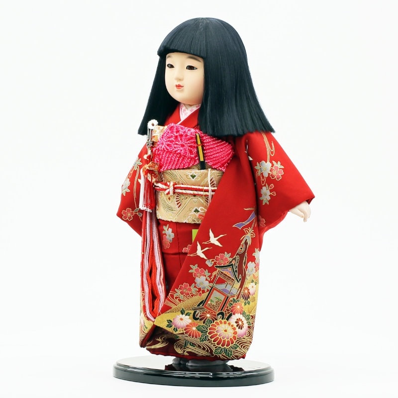 鳴き 市松人形① 雛人形 公司 市松人形13号 横幅33cm