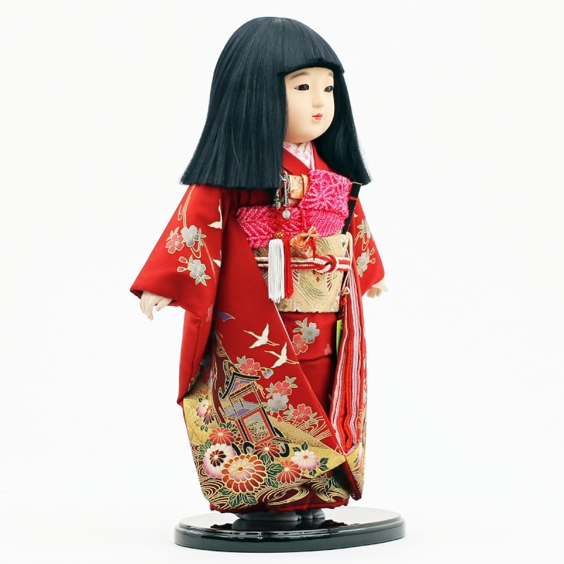 市松人形　公司作　赤い着物　Japanese human figure匿名配送 市松人形 公司作 赤い着物 Japanese human figure匿名配送