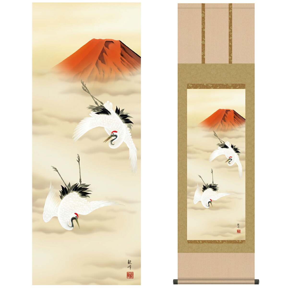 掛け軸（山村風雨）