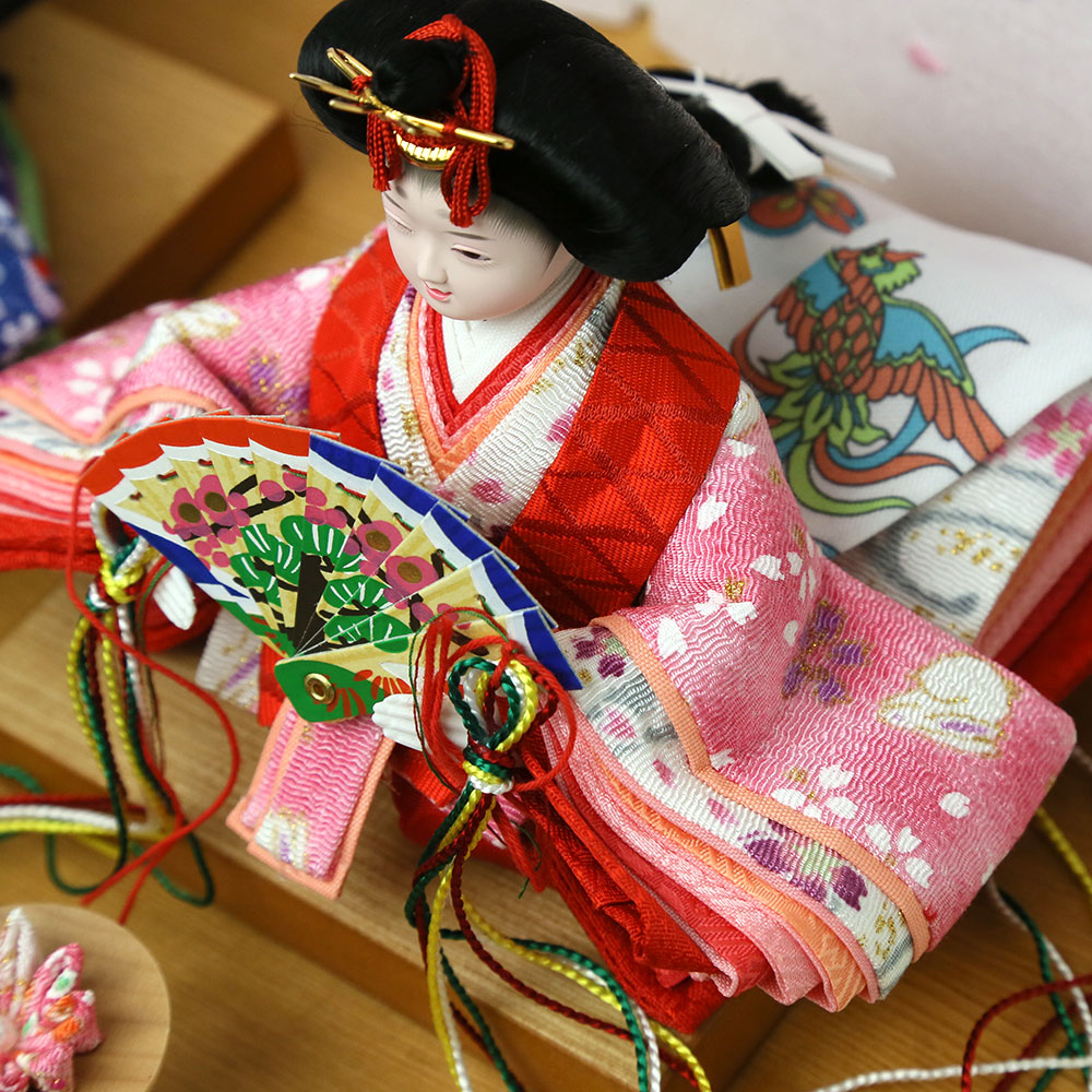 雛人形 工房天祥 収納飾り 親王飾り 栞 横幅35cm