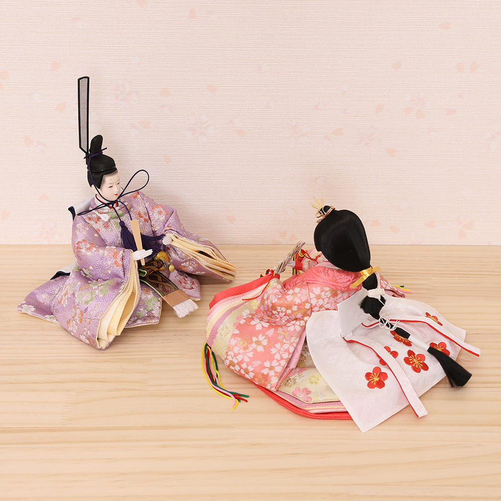 雛人形 宴桜 親王飾り 収納飾り 横幅50cm