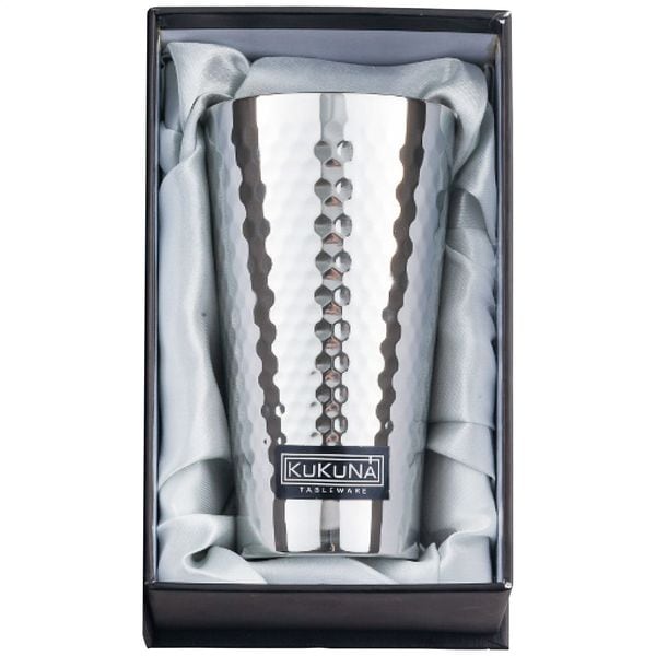 ククナ ステンレスタンブラー350ml(ミラー､槌目仕上げ)