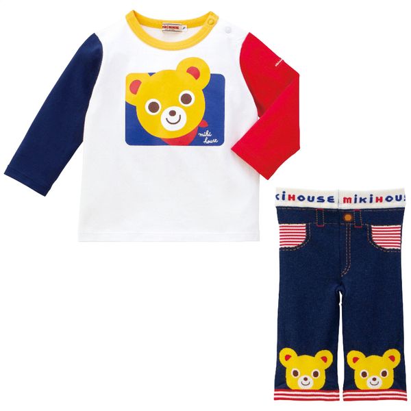 ミキハウス Tシャツ＆スパッツセット 黄