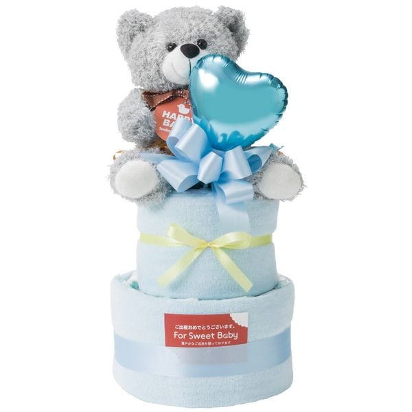 おむつケーキ2段 男の子