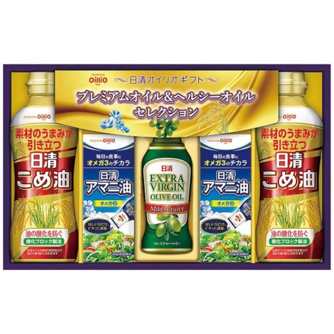 【送料込み】日清アマニ油＆バラエティオイルギフト NAB-30