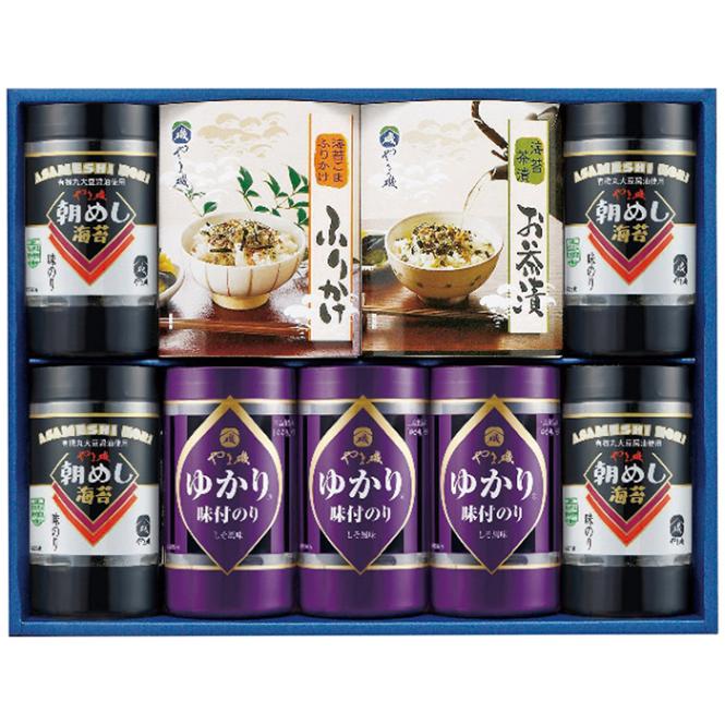 【送料込み】やま磯 海苔・茶漬・ふりかけ詰合せ 味ぐるめ-36G