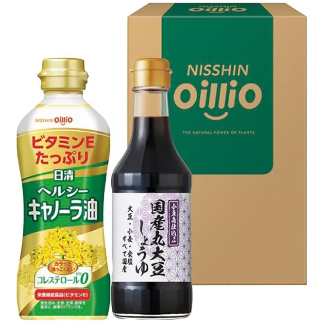 日清オイリオ 日清ヘルシーオイル＆国産丸大豆醤油ギフト TOS-10A