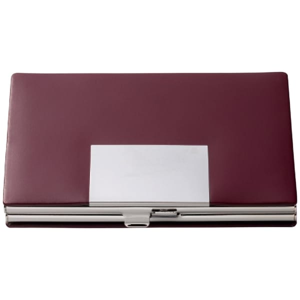 プレリー メタルコードバン名刺入れ ダークブラウン