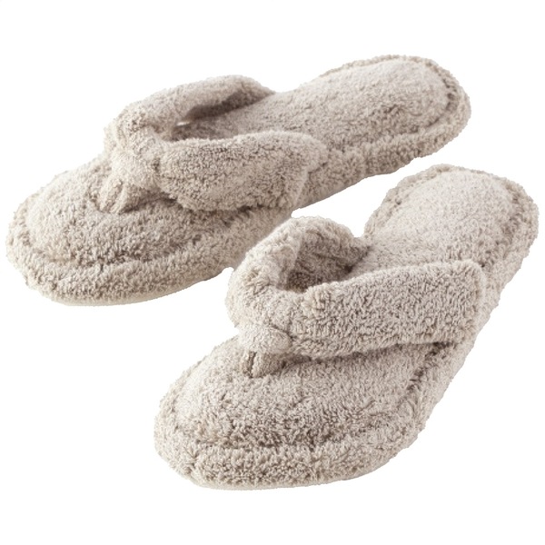 タオルサンダルスリッパ ベージュL