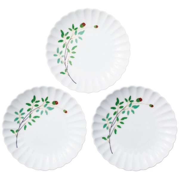 香蘭社 われもこう 三つ組銘々皿