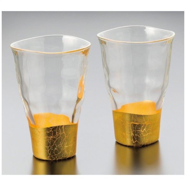 箔一 貫入タンブラーグラス2客セット