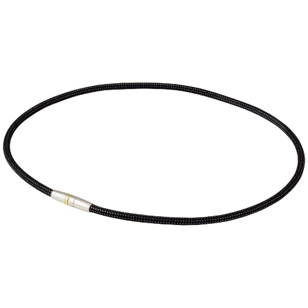 ファイテン RAKUWA磁気チタンネックレス メタルトップ ブラック/シルバー