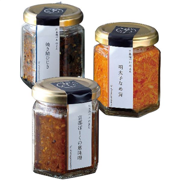 下鴨茶寮 山海の幸 ｢京都ぽーくの豚味噌・焼き鯖ひじき・明太子なめ茸｣ 20019