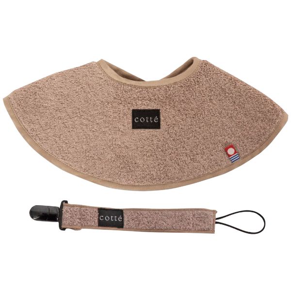 Cotte 今治タオルまるふわスタイ＆マルチホルダーセット モカ