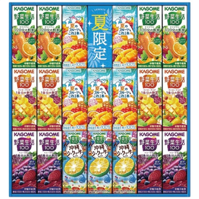 【送料込み】カゴメ すこやかサマーバラエティギフト（紙容器） KYJ-30S