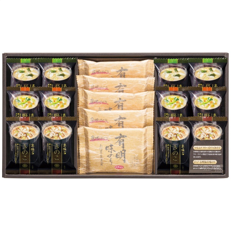 【送料込み】フリーズドライみそ汁＆有明味のりセット NF-CO