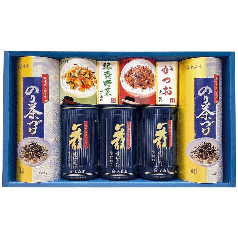 【送料込み】大森屋 卓上のり・お茶漬・ふりかけ詰合せ NTF-30G