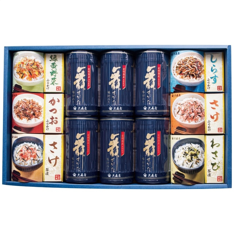 【送料込み】大森屋 卓上のり・お茶漬・ふりかけ詰合せ NTF-50G