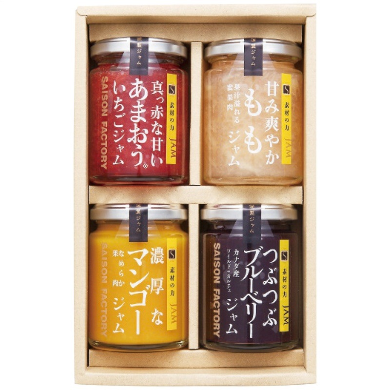 セゾンファクトリー 謹製ジャム4個詰合せ SJK-30NI