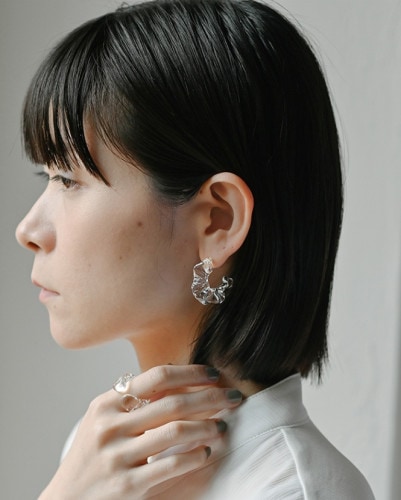 ピアス アイシクル ドレープ