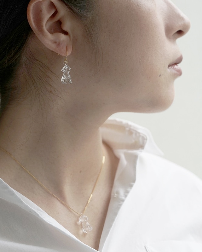 値下げ依頼対応　　HARIO ガラスとパールのピアス 値下げ依頼対応 HARIO ガラスとパールのピアス 値下げ依頼対応