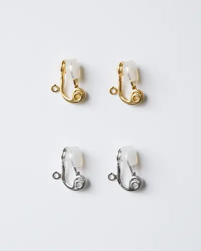 イヤリング カシメ式パーツへの変更