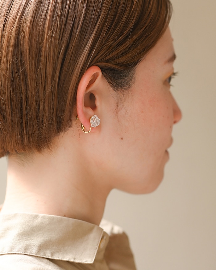 イヤリング ミモザ