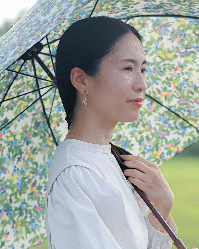 イイダ傘店 イヤリング ブルーベリー