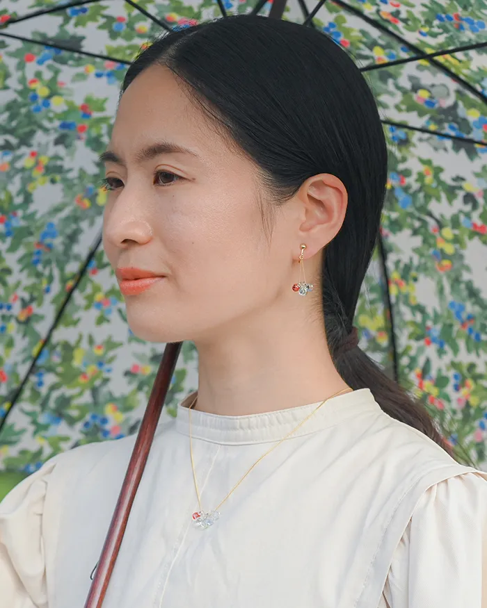 イイダ傘店 ネックレス ブルーベリー