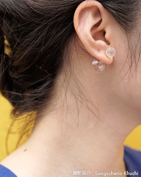Sibilia Caracola LGオシャレな真鍮製ハンドクラフトピアス Sibilia Caracola LGオシャレな真鍮製ハンドクラフトピアス