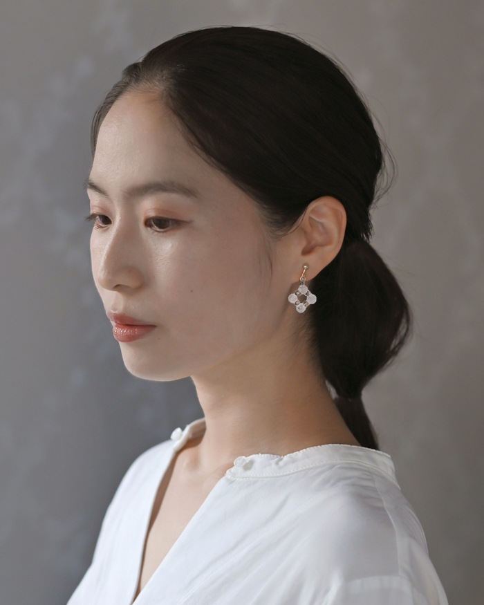 美品 bohem たらしく ボヘム イヤリング 天然石 ハリックァ