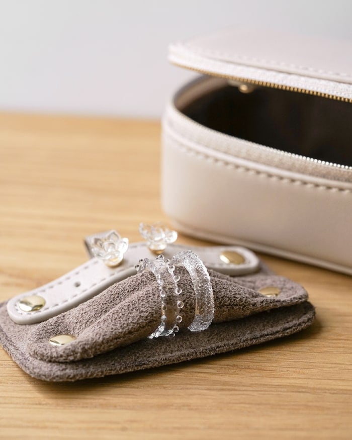 アクセサリーポーチ A&A スモア ピンクベージュ