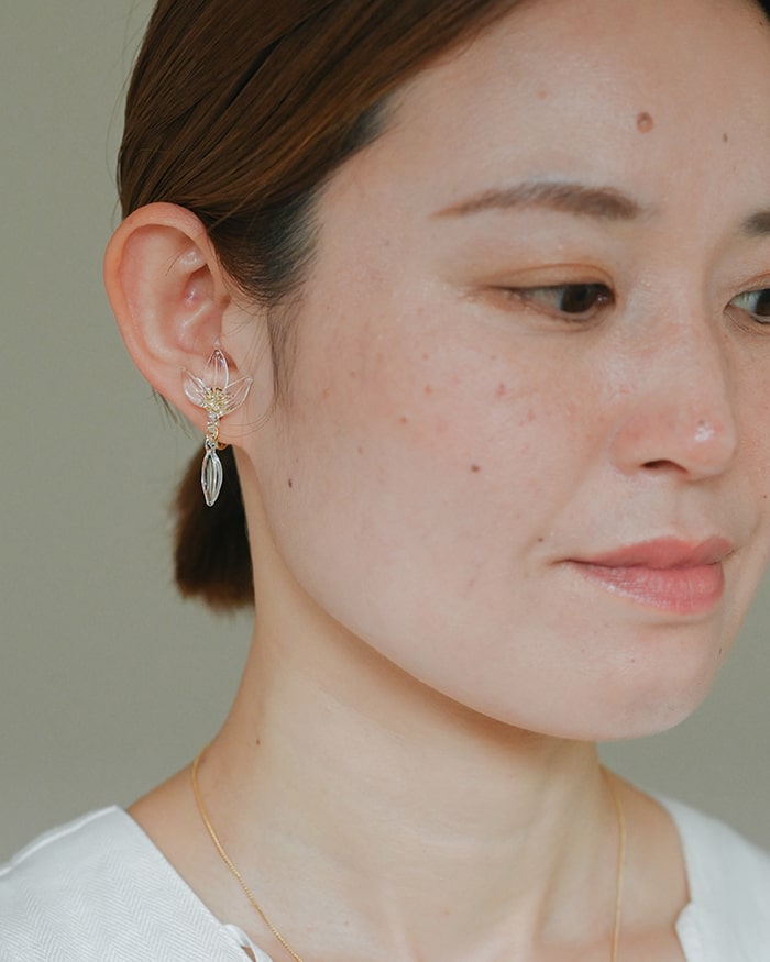 イヤリング Yureha クリア