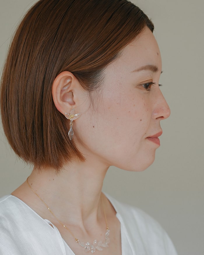 Harraca クリアドロップピアス Harraca クリアドロップピアス