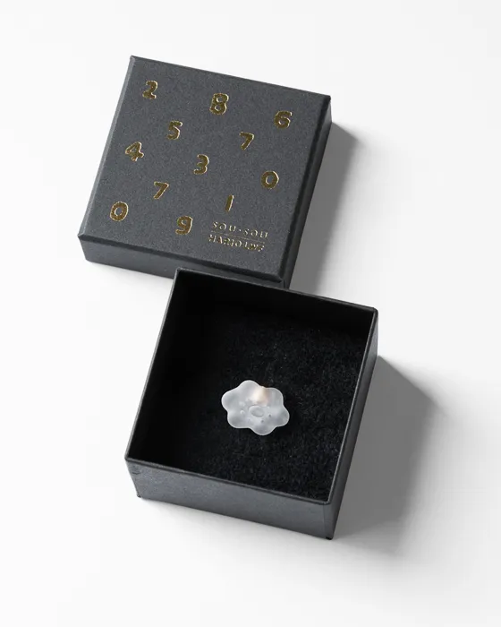 さんぽ道様　ピアス　No.5523 SOU・SOU ピアス ほほえみ フロスト