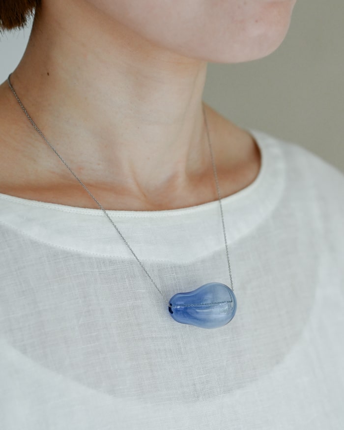 ネックレス Shizukudama ブルー