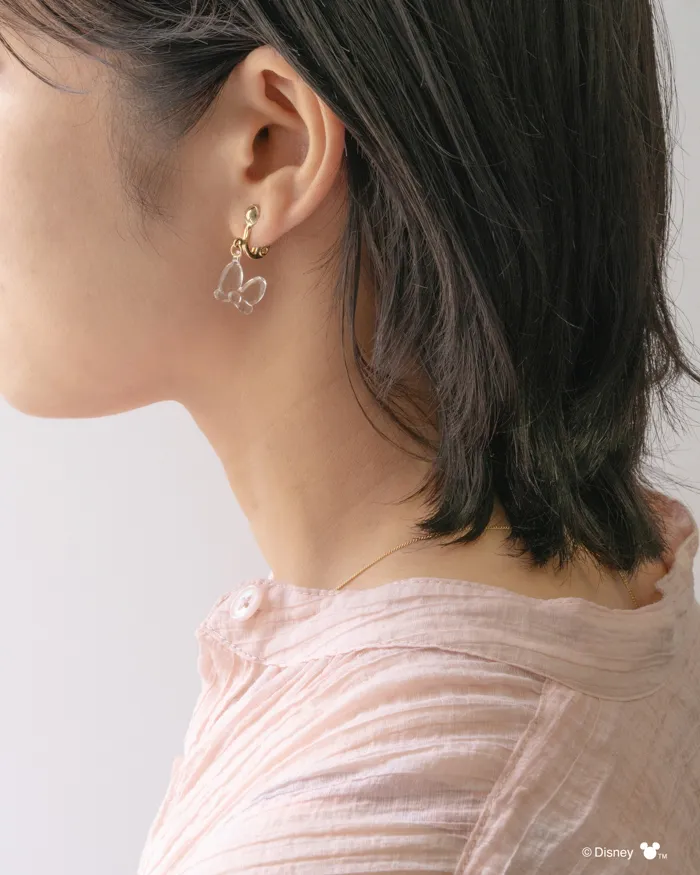 Disney / イヤリング / ミニーのリボン