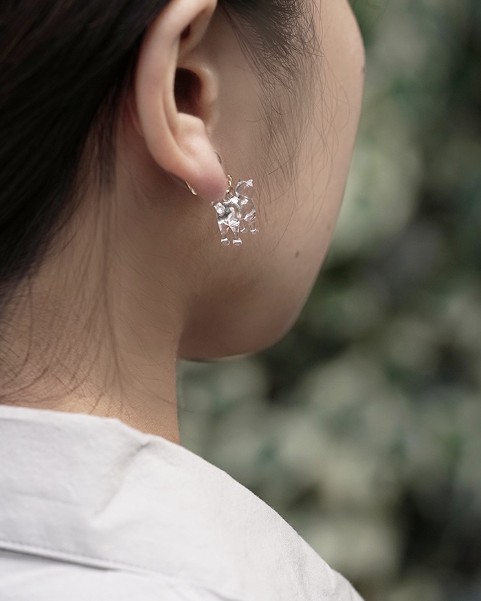 イヤリング シバイヌ GF