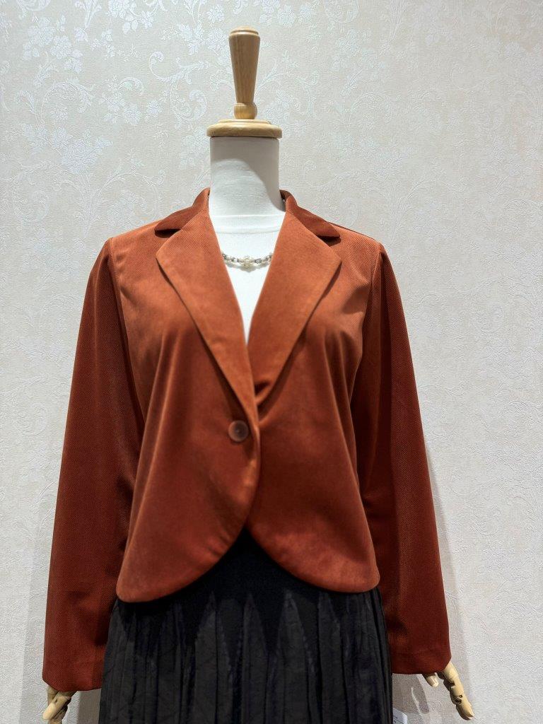 マイクロベロア テーラーカラー ジャケット | ジャケット&コート