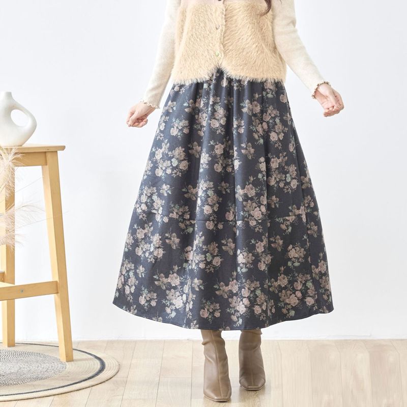 ウールギャザースカート atelier naruse アトリエナルセ / ウールポンチギャザースカート【na