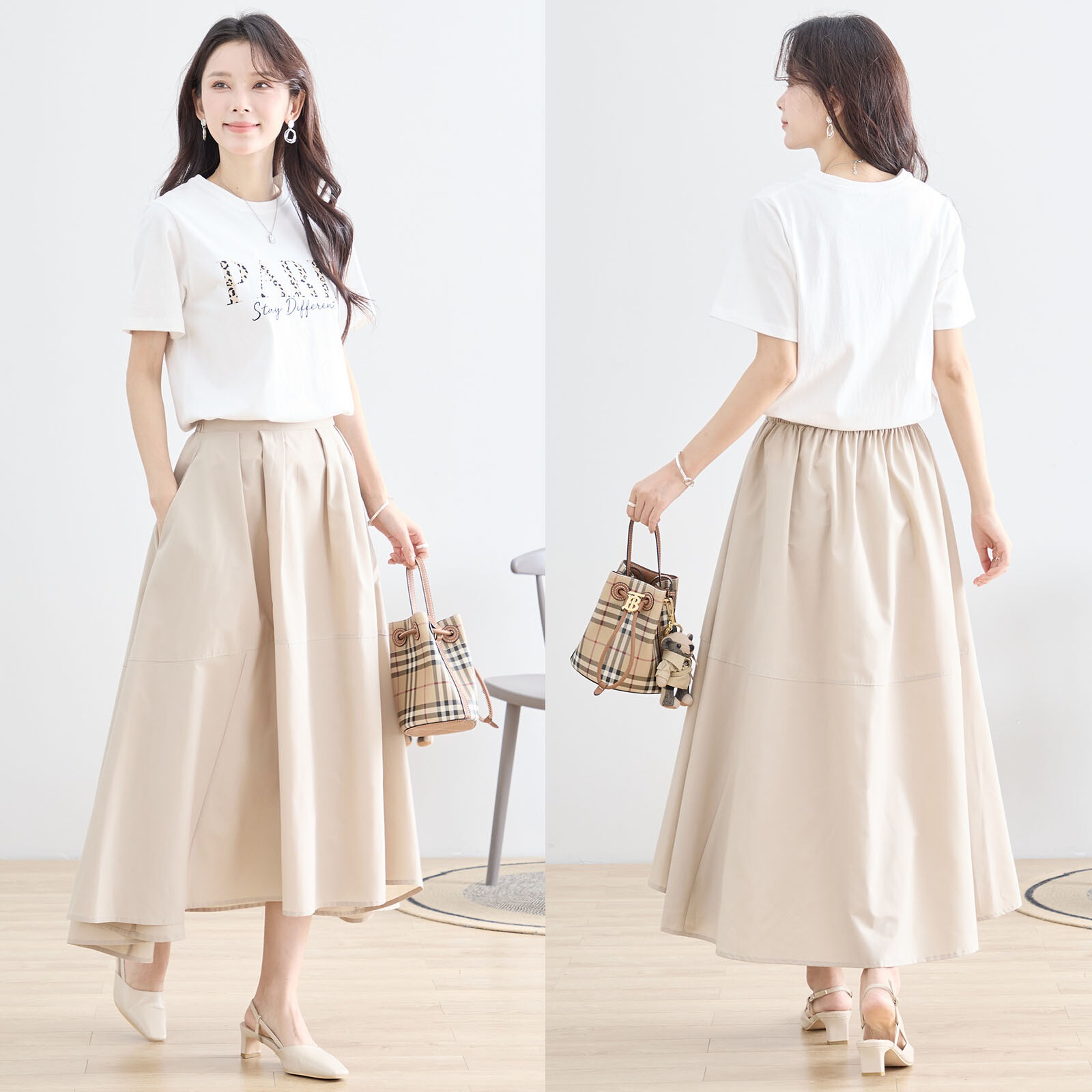 フィッシュテールデザインロングフレアスカート | スカート・パンツ