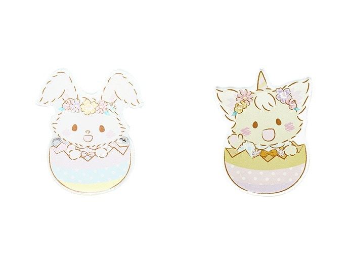 ウィッシュミーメル イースター2022 アクリルバッジセット ウィッシュミーメル たまご＆ニィナ