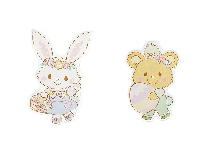 ウィッシュミーメル イースター2022 アクリルバッジセット ウィッシュミーメル お花＆アロ