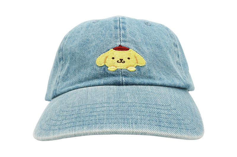 ★再入荷予定あり、再入荷日未定★デニム刺繍キャップ(’25) ポムポムプリン