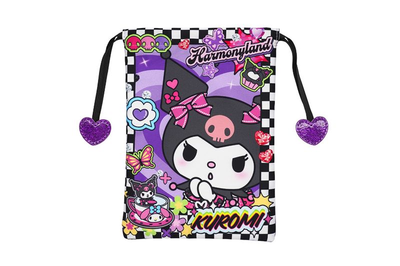 Mymelody＆Kuromi　AnniversaryParty　クロミ　巾着　　