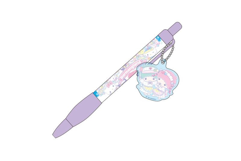 サンリオ　マイメロ　マスコットボールペン　ハーモニーランド My Melody & Kuromi Anniversary Party チャーム付きボールペン